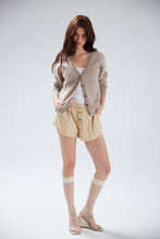 Load image into Gallery viewer, BRUSHED VIENNA CARDI | TRUFFLE