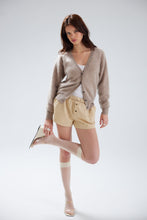 Load image into Gallery viewer, BRUSHED VIENNA CARDI | TRUFFLE
