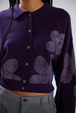 GRACIE FLORAL EMBROIDERY CARDIGAN | NIGHT FLORAL